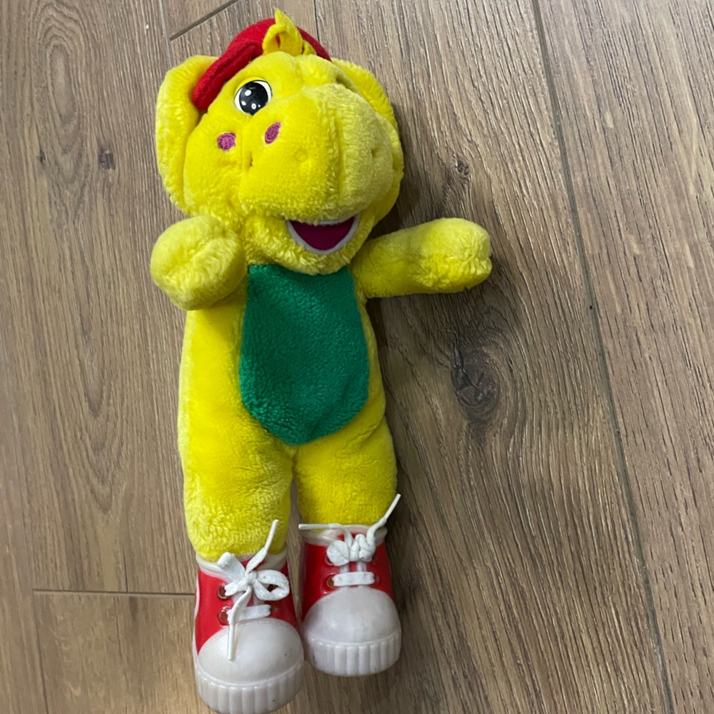 Barney VINTAGE BJ Dinosaur Plush Toy, 8” Stuffy 90s TV Show Nostalgia